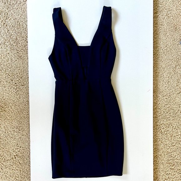 ASTR The Label Navy Blue Cocktail Dress XS Semi-formal Homecoming - Picture 2 of 10